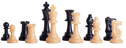 Single Weighted Regulation Plastic Chess Pieces With 3.75" King