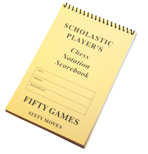 SCHOLASTIC Chess Scorebook (60 Moves/Game)